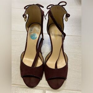 Burgundy Suede Nine West Heels